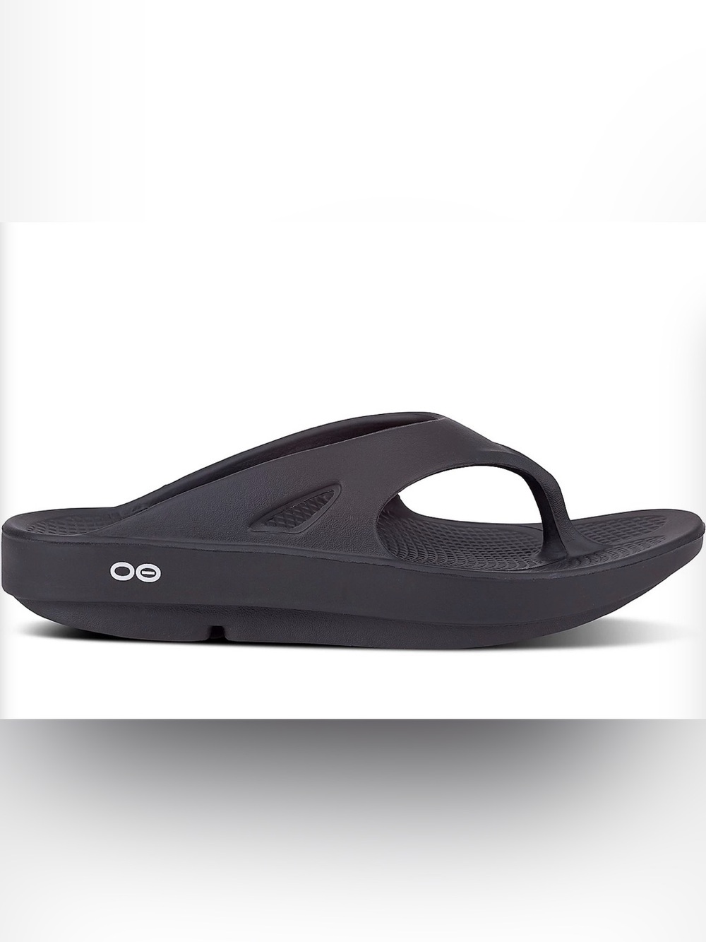 Prwnd excellent condition OOFOS  Black Recovery Slide Sandals men’s 11/womens13